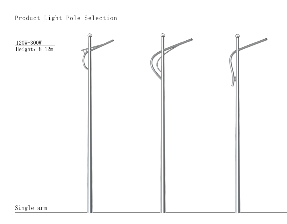 120w Street Light Pole