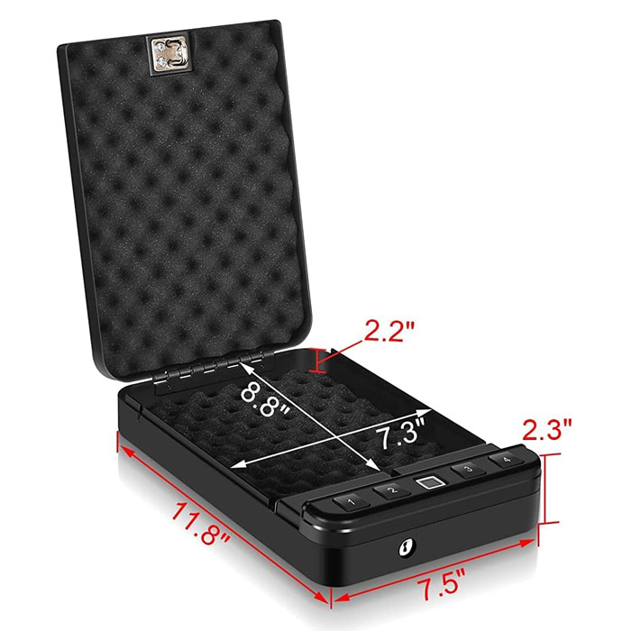 Biometric Gun Safe for Pistol - SPS-BF01 (Black)