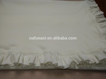 Baby blanket ruffle 100% soft cotton