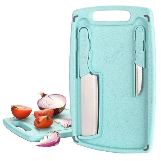 Non Slip Wheat Straw Plastic Chopping Board