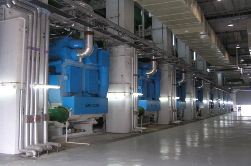 Steam lithium bromide absorption chiller