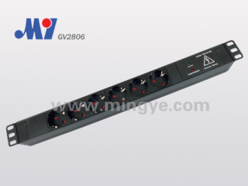 German Pdu Socket With Cable And Surg Protector 