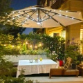 Roman solar lamp round umbrella