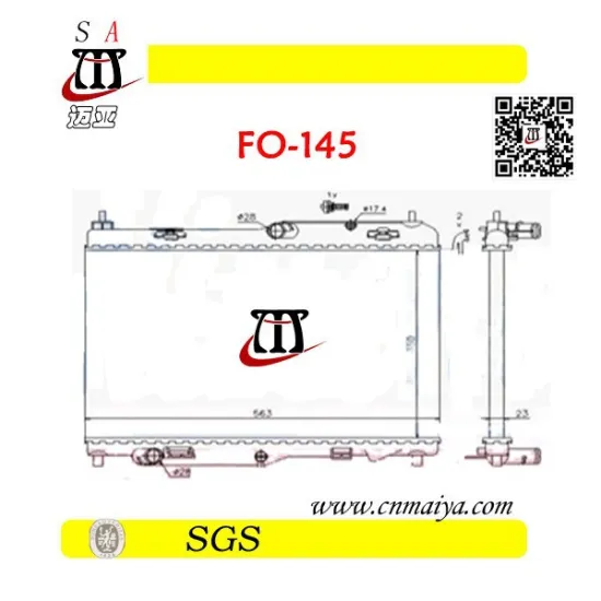 8V51 8005 DG aluminum car radiator