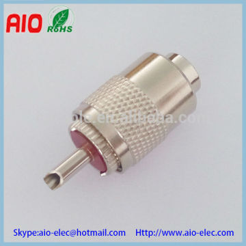 twist on UHF male PL259 RF connector for RG58,RG59,RG6U,RG213