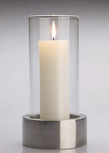 Stainless steel candlestick