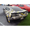 DIY Digital Printing Yellow Camo Vehicle Wrap Film