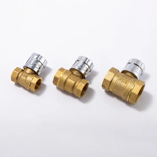 Female NPT thread Forged brass key magnetic lock ball valve