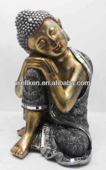 resin plating buddha,metal buddha statue