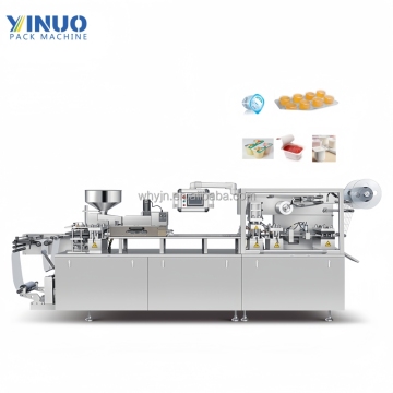 Hochwertige multifunktionale automatische Blasenverpackungsmaschine für Sauce, Gelee und Plastikbecherfüllung und -dichtung