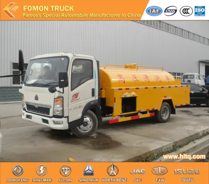 HOWO 4X2 5000L sewer dredging vehicle