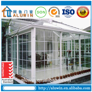 White color aluminum fixed panel window
