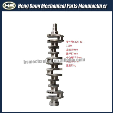 excavator engine parts S6D108 crankshaft 6222-31-1110