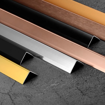L-Shaped 15x15mm Aluminum Alloy Metal Chrome Tile Trim