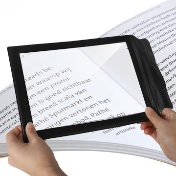 HD Hands-Free Magnifying Glass for A4 Reading Paper - Portable PVC Magnifier