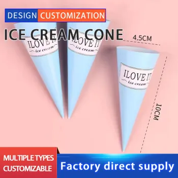 Custom printed eco-friendly ice cream cone paper