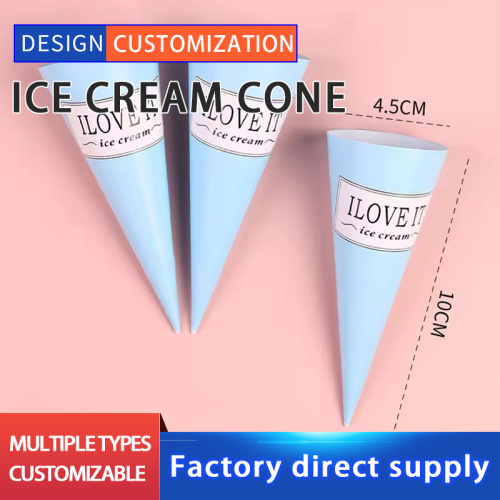 Custom printed eco-friendly ice cream cone paper
