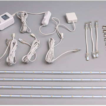 4 x 30cm Plug-In LED Under Cabinet Lighting - Cool Day Light