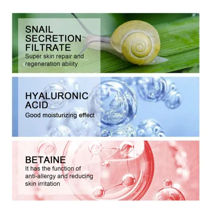 Korean Hot Sell Whitening Moisturizing Collagen Facial Cream with Snail Mucin