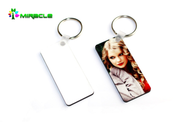2015 Hot sale High-quality Sublimation MDF keychain