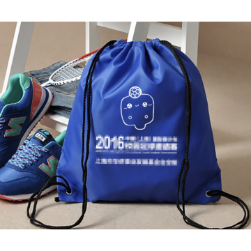 Nylon drawstring shoulder bag gym and sports