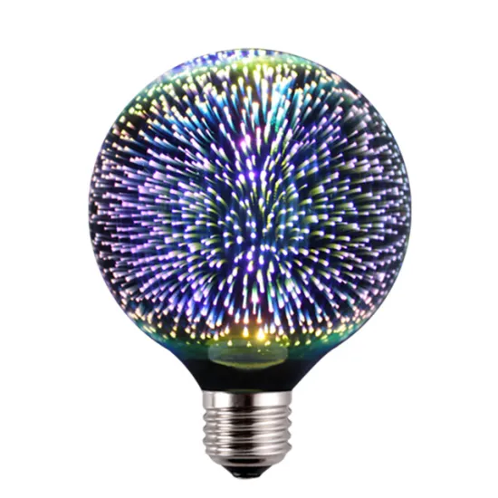 G125 G95 G80 3D led colorful bulb for decorating holiday or party