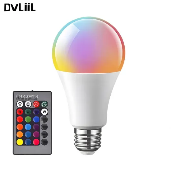 Smart RGB LED Light Bulbs with E27 Socket: Control and Create Atmosphere with Energy-Saving Lighting Modes