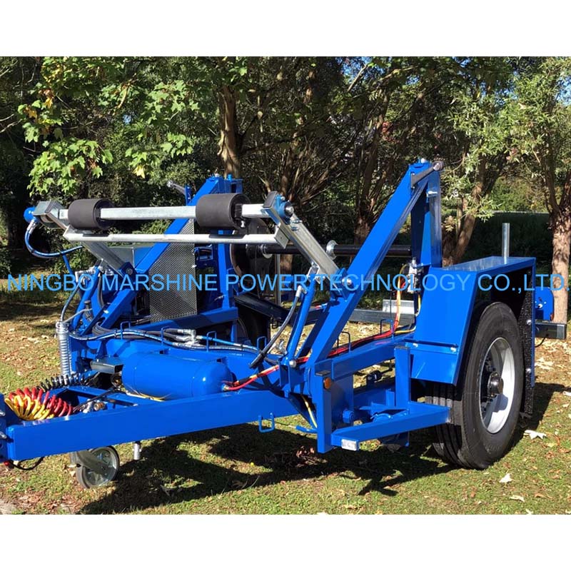 Hydraulic Lifting Drum Trailer With Support Hydraulic Lifting Drum Trailer With Support