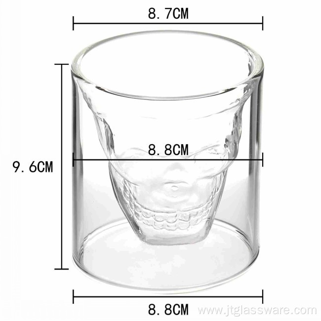Skull Single Wall Glass Cup