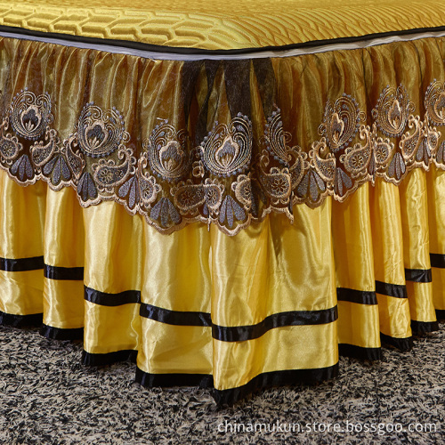 Bed Skirts 100% ice Silk Pattern bed skirts