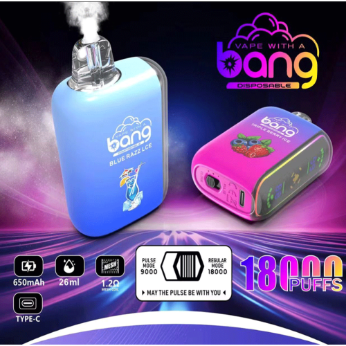 원래 Bang Rocket 18K 퍼프 일회용 vape 장치