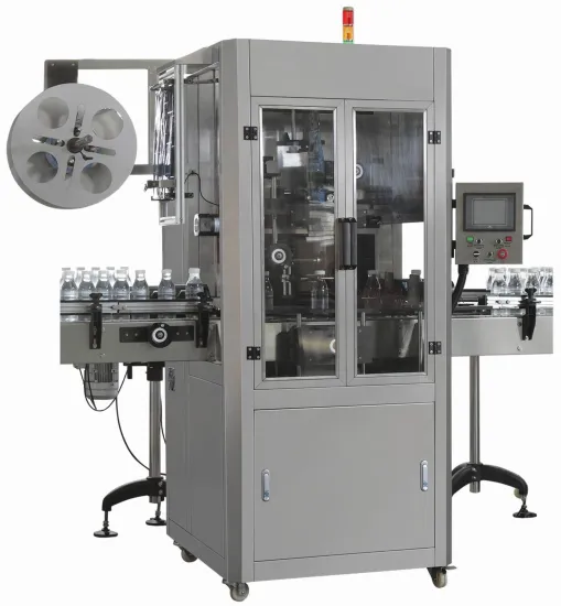 High Speed Thermal Shrink Sleeve Applicator with Heat Tunnel for PVC Labels on Plastic Bottles