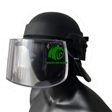 Casco balístico avanzado con material protector para equipos de defensa personal