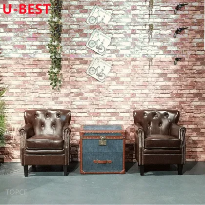 U-BEST American Vintage Leather Storage Box