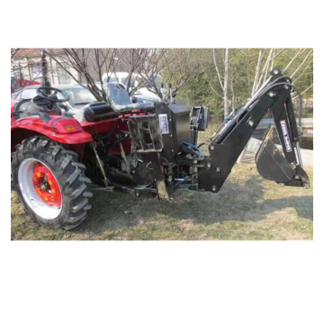 Compact 4x4 Farm Tractor with Loader and Backhoe