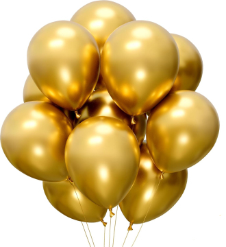 Golden metallic aluminum foil balloon