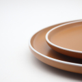 HOT SALE Lågpris Pure Orange Ceramic Dinner Tabellerisuppsättningar för catering porslin servisplattor
