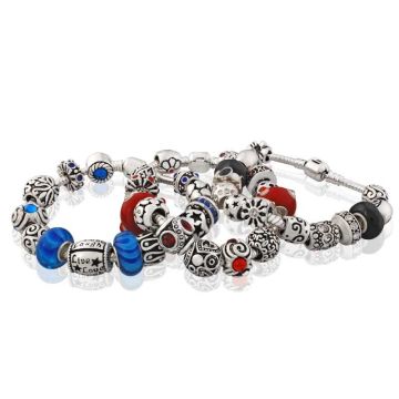 Sterling Silver / Silver Plating Jewelry Sets Beaded Bracelets Necklaces