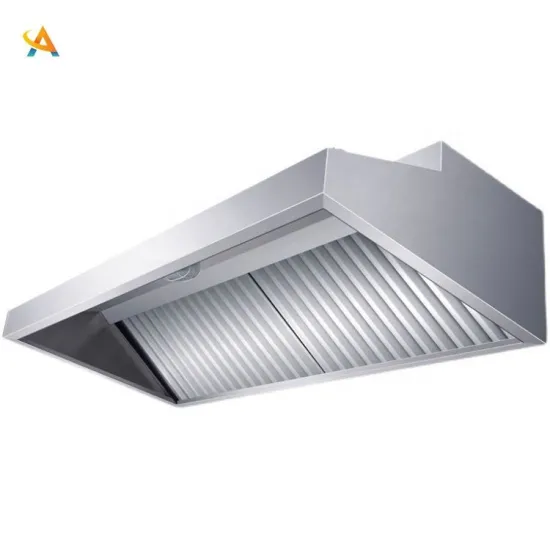 Customized Stainless Steel Restaurant Exhaust Range Hood for Hotel Commercial Kitchens