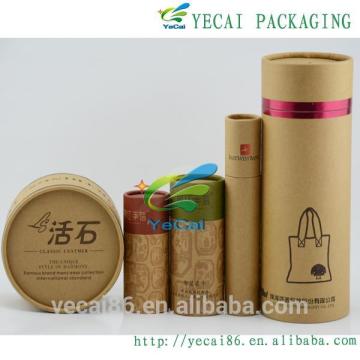 Custom Gift fancy Cylinder Box/Round Box Kraft candle packaging boxes