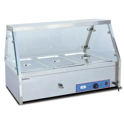 Table Counter Top 4 Bain Marie Stainless Steel Electric Food Warmer