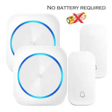Self Powered Wireless Waterproof DoorBell 150m Range EU Plug Smart Home Intelligent Door Bell Chime 1 2 Receiver 1 2 Button