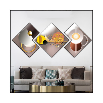 Custom Geometric Abstraction Wall Art: Handmade Glass and Porcelain Paintings