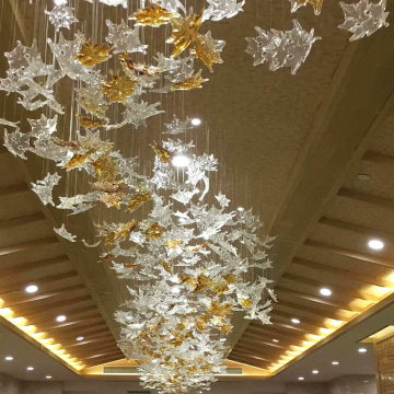 Modern Custom Fashion Art Glass Chandelier for High Ceilings
