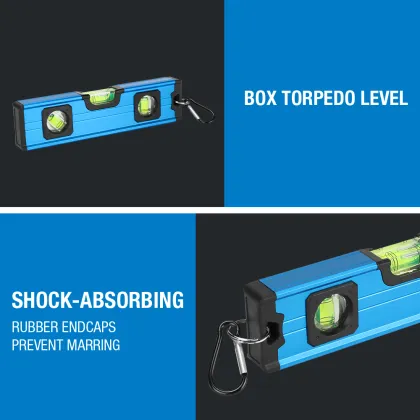 Magnetic Torpedo Keyring Level - High Precision Mini Bubble Measure Tool