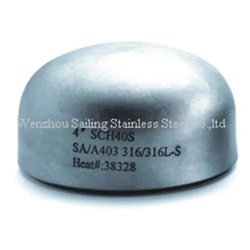 ANSI 304 316 8" steel pipe caps