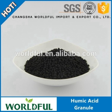 Worldful Agrochemicals And Fertilizers 55-65% Humic Acid Granule From Leonardite Acid Humic