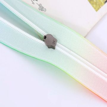 Rainbow Mixed Color Tape Nylon Zipper