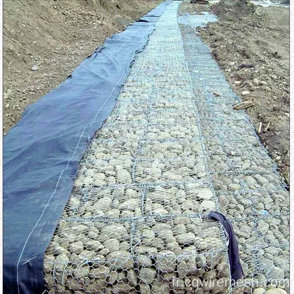 Boîte à cage en pierre Gabion, boîte de gabion en PVC