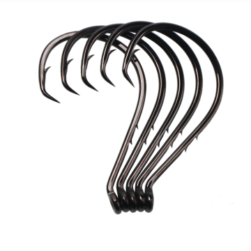 Wholesale Saltwater Carbon Steel Offset & Circle Octopus Hooks with 2 Slices